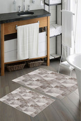 Kaymaz Taban Yıkanabilir Banyo Paspası - Nova Bath Desenli 50*80 Cm