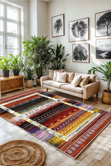 Yüksek Premium Kalite Konspet Tasarım Dijital Baskılı Bambu Salon Halısı Yatak Odası Halısı