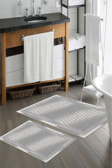 Kaymaz Taban Yıkanabilir Banyo Paspası - Nova Bath Desenli 50*80 Cm