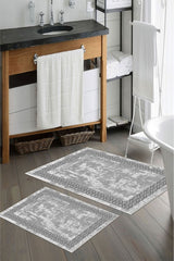 Kaymaz Taban Yıkanabilir Banyo Paspası - Nova Bath Desenli 50*80 Cm