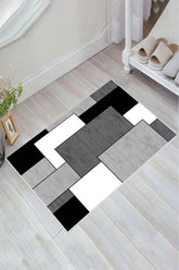 Kaymaz Taban Yıkanabilir Banyo Paspası - Nova Bath Desenli 50*80 Cm