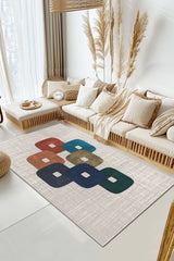 Eco Touch Süngersiz Konspet Tasarım Dijital Baskılı Salon Halısı Mutfak Halısı