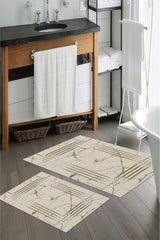 Kaymaz Taban Yıkanabilir Banyo Paspası - Nova Bath Desenli 50*80 Cm