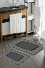 Kaymaz Taban Yıkanabilir Banyo Paspası - Nova Bath Desenli 50*80 Cm