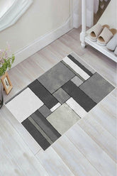 Kaymaz Taban Yıkanabilir Banyo Paspası - Nova Bath Desenli 50*80 Cm