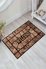 Kaymaz Taban Yıkanabilir Banyo Paspası - Nova Bath Desenli 50*80 Cm