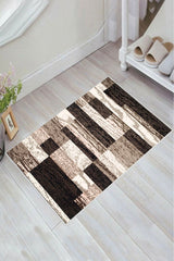 Kaymaz Taban Yıkanabilir Banyo Paspası - Nova Bath Desenli 50*80 Cm