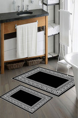 Kaymaz Taban Yıkanabilir Banyo Paspası - Nova Bath Desenli 50*80 Cm