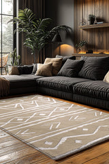 Konspet Tasarım Dijital Baskılı Dot Taban Salon-Mutfak-Yatak Odası Halısı