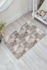 Kaymaz Taban Yıkanabilir Banyo Paspası - Nova Bath Desenli 50*80 Cm