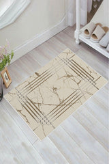 Kaymaz Taban Yıkanabilir Banyo Paspası - Nova Bath Desenli 50*80 Cm