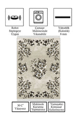 Dijital Baskı Kaymaz Tabanlı Yıkanabilir Salon Halısı Mutfak Halısı Koridor Halısı