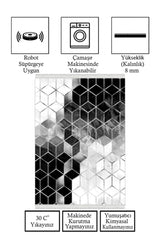 Dijital Baskı Kaymaz Tabanlı Yıkanabilir Salon Halısı Mutfak Halısı Koridor Halısı