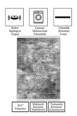 Dijital Baskı Kaymaz Tabanlı Yıkanabilir Salon Halısı Mutfak Halısı Koridor Halısı