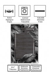 Dijital Baskı Kaymaz Tabanlı Yıkanabilir Salon Halısı Mutfak Halısı Koridor Halısı