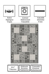 Dijital Baskı Kaymaz Tabanlı Yıkanabilir Salon Halısı Mutfak Halısı Koridor Halısı