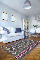 Eva Bambu Dokuma AN0037 Yumuşak Dokuma Taban Renkli Salon Yatak Odası Halısı