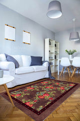 Eva Bambu Dokuma AN0038 Yumuşak Dokuma Taban Renkli Salon Yatak Odası Halısı