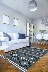 Eva Bambu Dokuma AN0045 Yumuşak Dokuma Taban Renkli Salon Yatak Odası Halısı