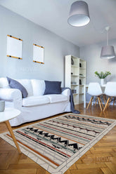 Eva Bambu Dokuma AN0046 Yumuşak Dokuma Taban Renkli Salon Yatak Odası Halısı