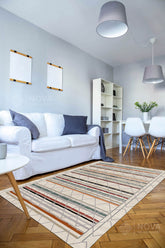 Eva Bambu Dokuma AN0047 Yumuşak Dokuma Taban Renkli Salon Yatak Odası Halısı