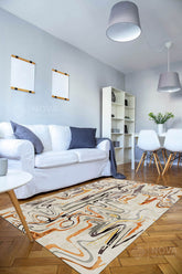 Eva Bambu Dokuma AN0049 Yumuşak Dokuma Taban Renkli Salon Yatak Odası Halısı