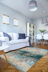 Eva Bambu Dokuma AN0053 Yumuşak Dokuma Taban Renkli Salon Yatak Odası Halısı