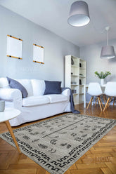 Eva Bambu Dokuma AN0138 Yumuşak Dokuma Taban Renkli Salon Yatak Odası Halısı