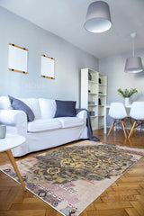 Eva Bambu Dokuma AN0200 Yumuşak Dokuma Taban Renkli Salon Yatak Odası Halısı