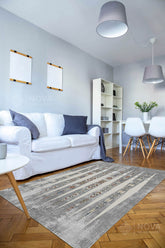 Eva Bambu Dokuma AN0206 Yumuşak Dokuma Taban Renkli Salon Yatak Odası Halısı