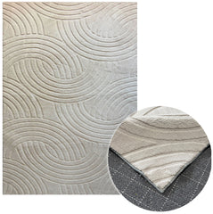 İklim Bej Kaydırmaz Taban Salon-Yatak Odası Koridor Antre Mutfak Modern Halı