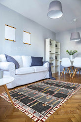 Eva Bambu Dokuma AN0042 Yumuşak Dokuma Taban Renkli Salon Yatak Odası Halısı