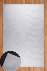 Zümrüt Beyaz Kaydırmaz Taban Salon-Yatak Odası Koridor Antre Mutfak Modern Halı