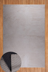 Zümrüt Bej Kaydırmaz Taban Salon-Yatak Odası Koridor Antre Mutfak Modern Halı