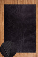 Zümrüt Antrasit Kaydırmaz Taban Salon-Yatak Odası Koridor Antre Mutfak Modern Halı