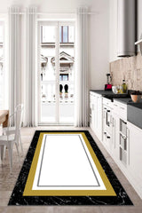 Dijital Baskı Kaymaz Tabanlı Yıkanabilir Salon Halısı Mutfak Halısı Koridor Halısı