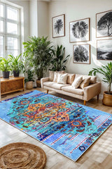 Eco Touch Süngersiz Konspet Tasarım Dijital Baskılı  Salon Halısı Mutfak Halısı