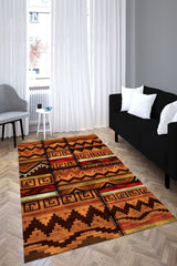 Anatolian Premium Desenli Saçaklı Salon Halısı Şönil Pamuk-polyester Halı