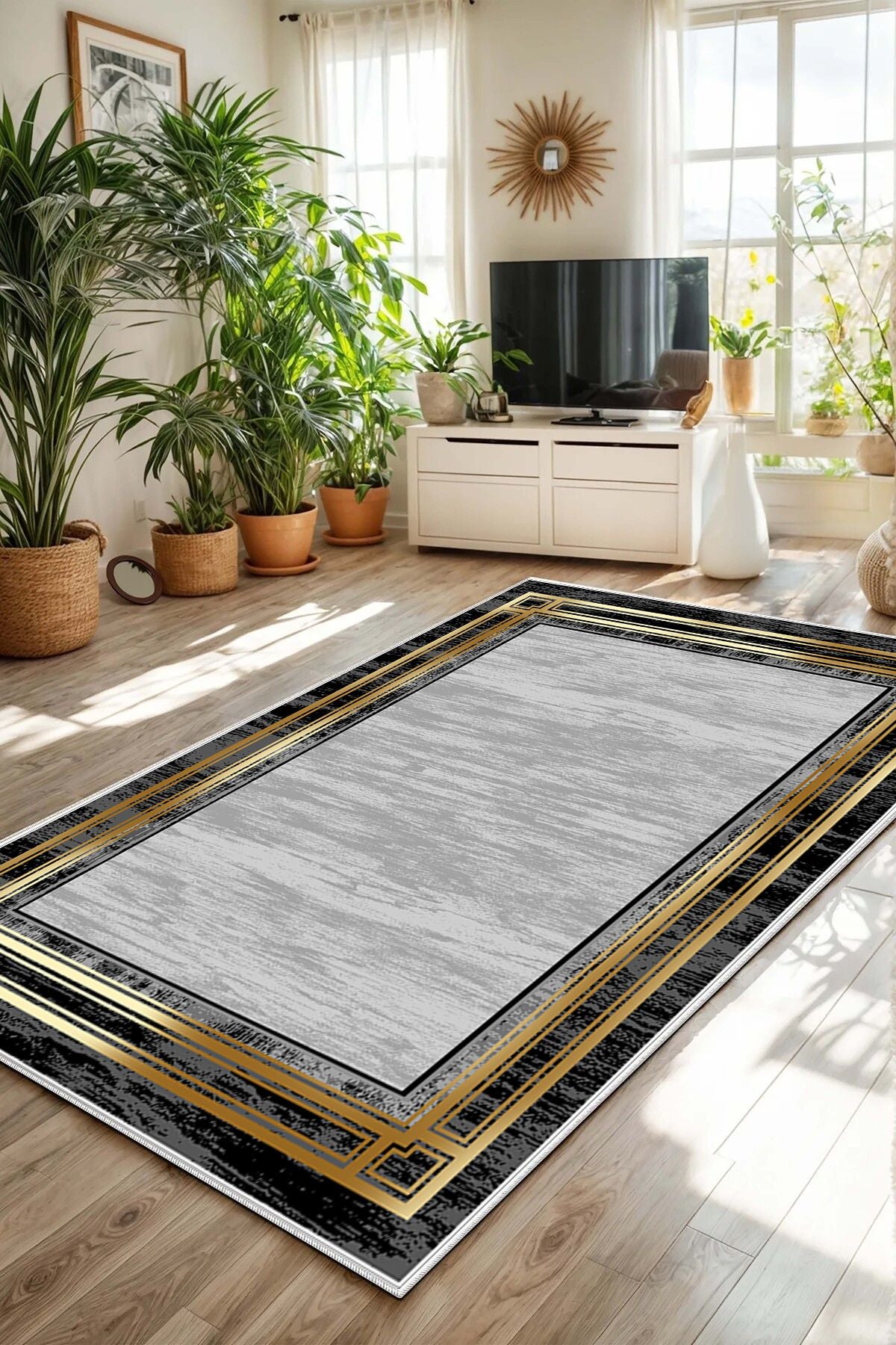 Eco Touch Süngersiz Konspet Tasarım Dijital Baskılı  Salon Halısı Mutfak Halısı