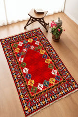 Dekoratif Dijital Baskılı Siyah Kaymaz Taban Seccade Namazlık 70 x 110
