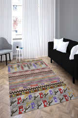 Anatolian Premium Desenli Saçaklı Salon Halısı Şönil Pamuk-polyester Halı