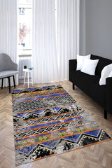 Anatolian Premium Desenli Saçaklı Salon Halısı Şönil Pamuk-polyester Halı