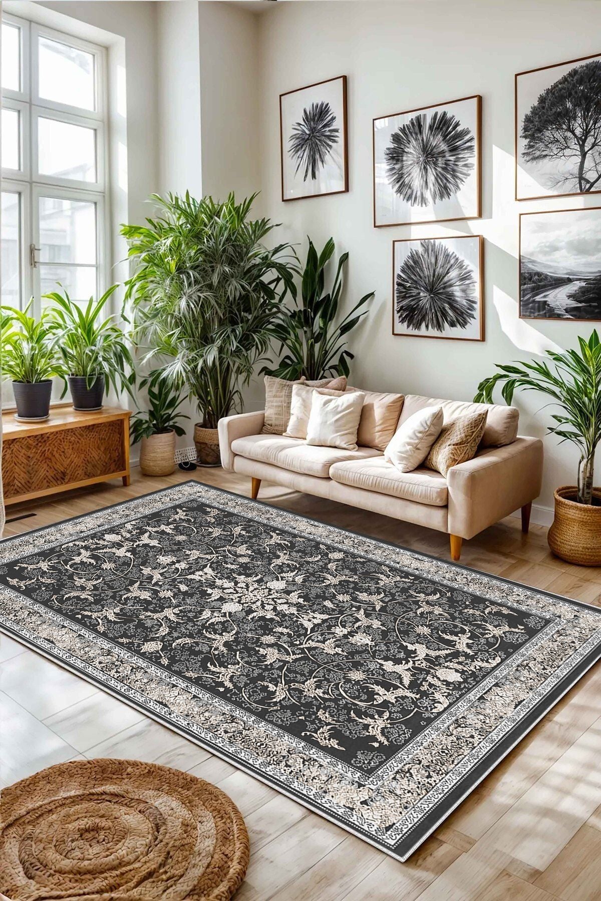 Eco Touch Süngersiz Konspet Tasarım Dijital Baskılı  Salon Halısı Mutfak Halısı