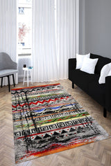 Anatolian Premium Desenli Saçaklı Salon Halısı Şönil Pamuk-polyester Halı