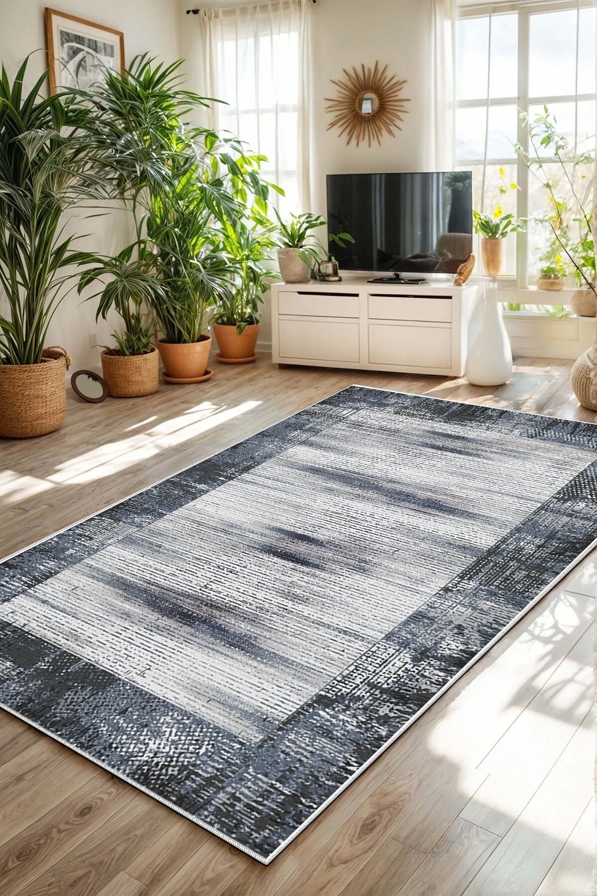 Eco Touch Süngersiz Konspet Tasarım Dijital Baskılı  Salon Halısı Mutfak Halısı