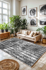 Eco Touch Süngersiz Konspet Tasarım Dijital Baskılı  Salon Halısı Mutfak Halısı