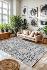 Eco Touch Süngersiz Konspet Tasarım Dijital Baskılı  Salon Halısı Mutfak Halısı