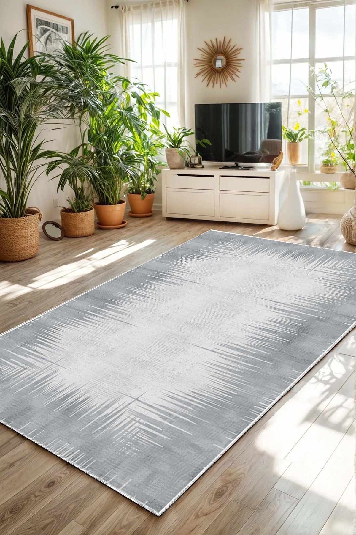 Eco Touch Süngersiz Konspet Tasarım Dijital Baskılı  Salon Halısı Mutfak Halısı
