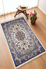 Dekoratif Dijital Baskılı Siyah Kaymaz Taban Seccade Namazlık 70 x 110