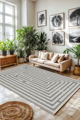 Eco Touch Süngersiz Konspet Tasarım Dijital Baskılı  Salon Halısı Mutfak Halısı